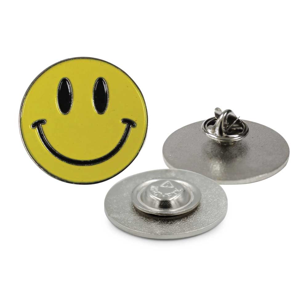 Smiley Metal Badges