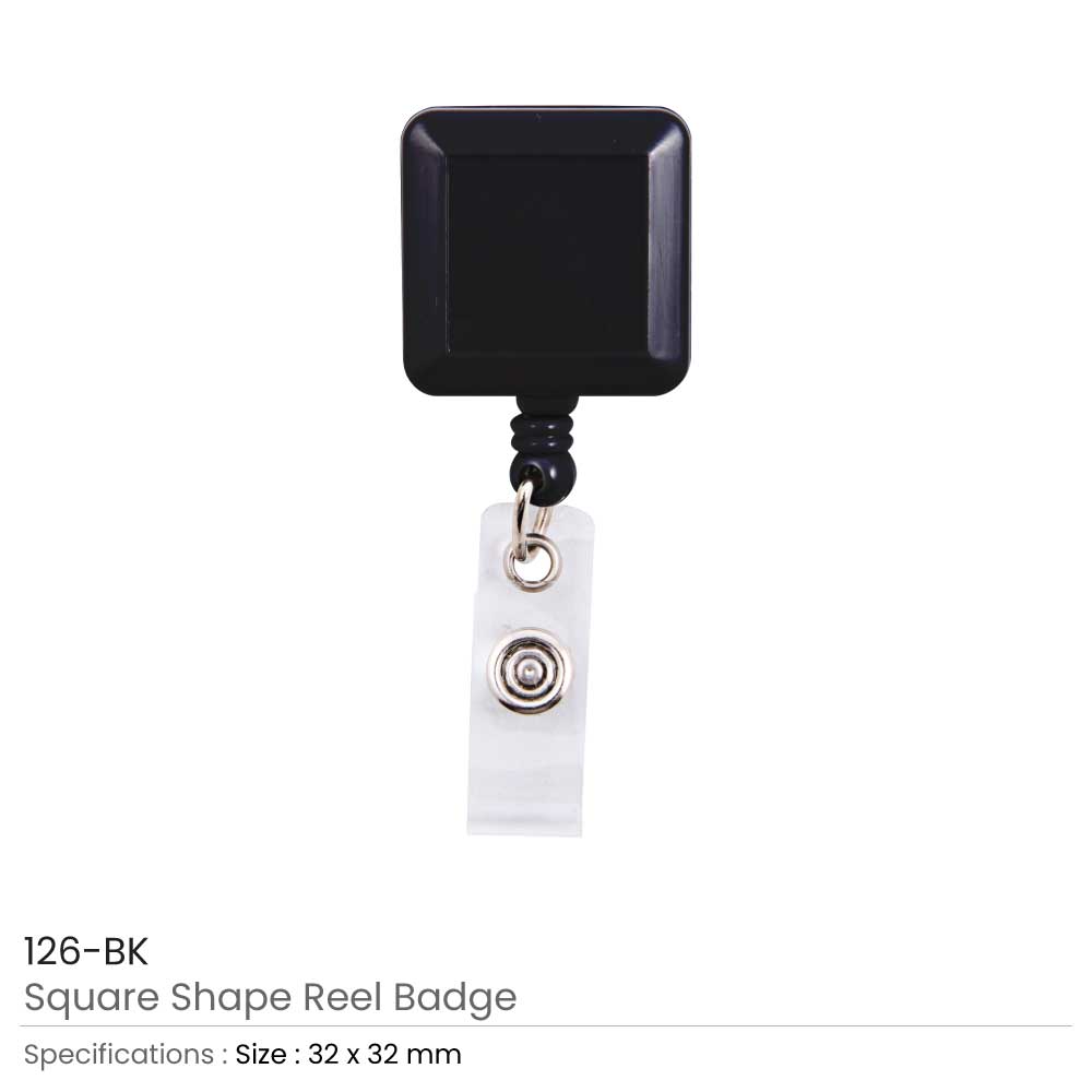 Square Badge Reels