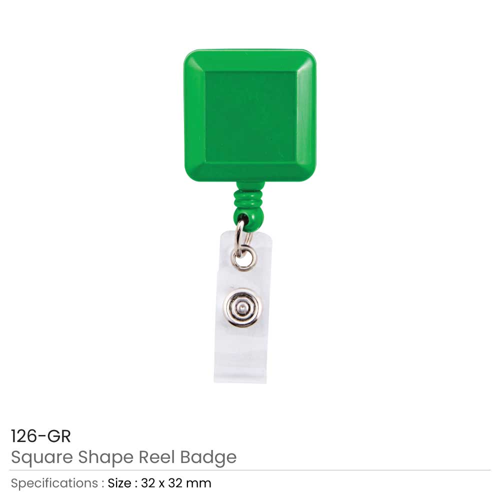 Square Badge Reels