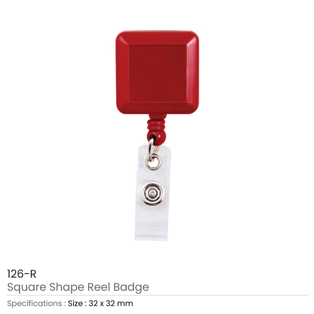 Square Badge Reels