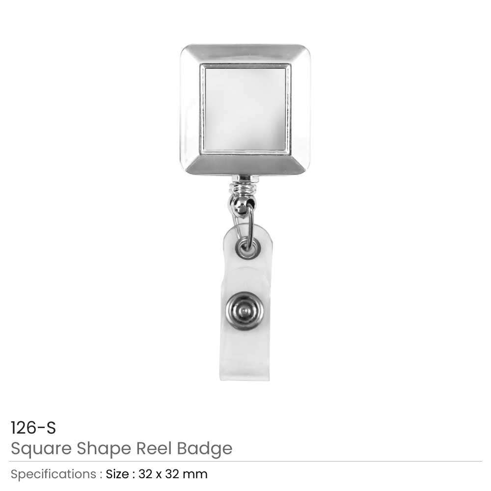 Square Badge Reels