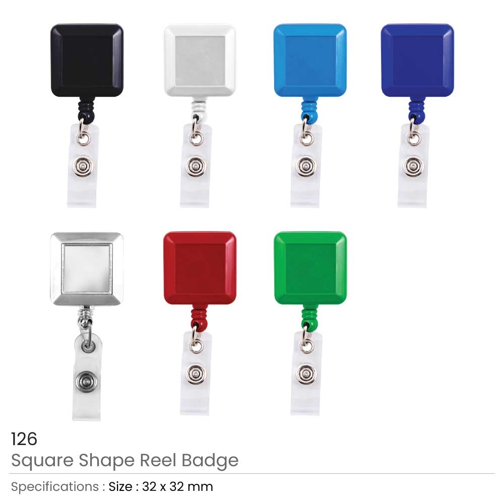 Square Badge Reels