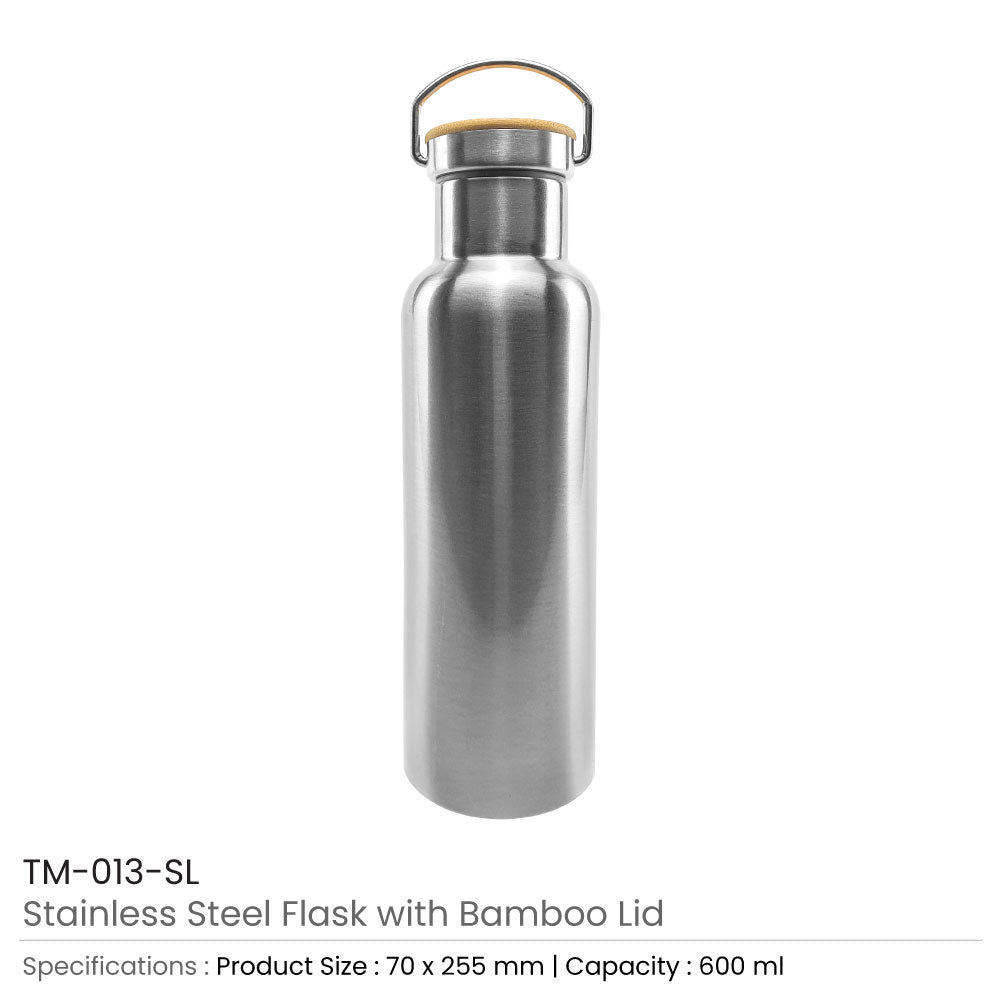 Stainless Steel Bamboo Flask