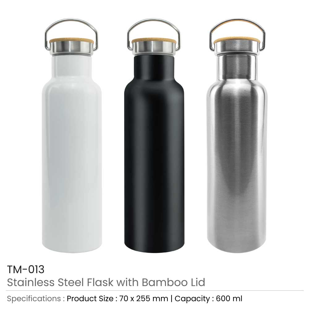 Stainless Steel Bamboo Flask