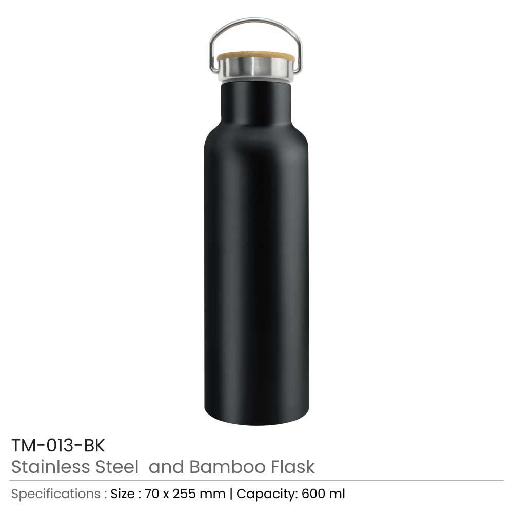 Stainless Steel Bamboo Flask