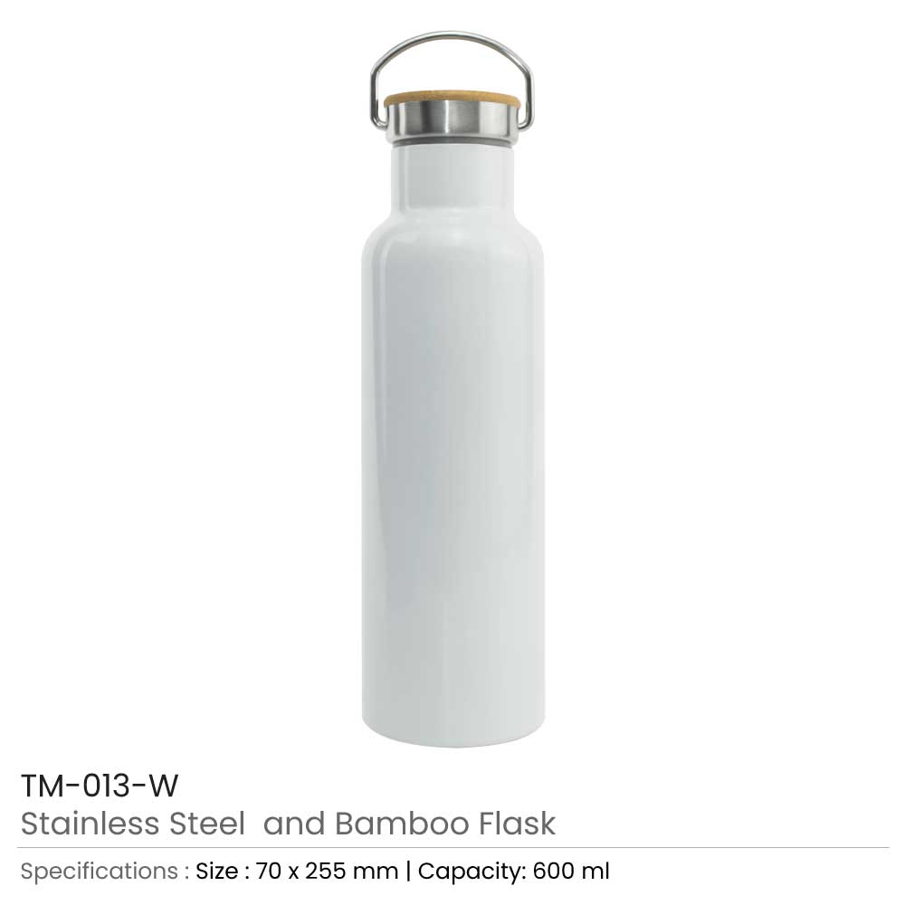 Stainless Steel Bamboo Flask