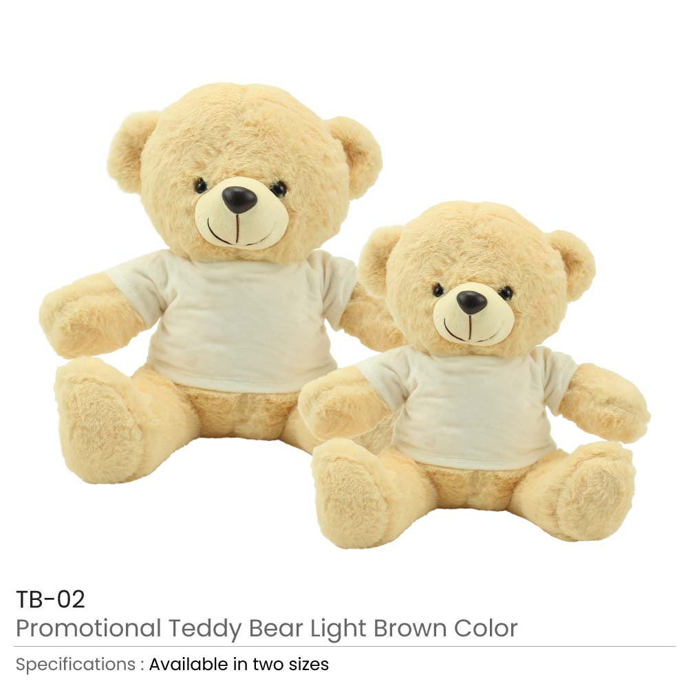 Promotional Teddy Bear Toys with Printable White Tshirt