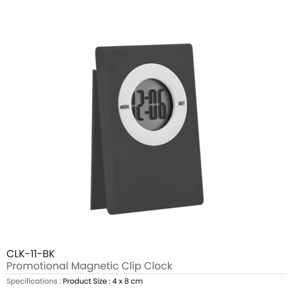 Table Clock with Magnetic Clip