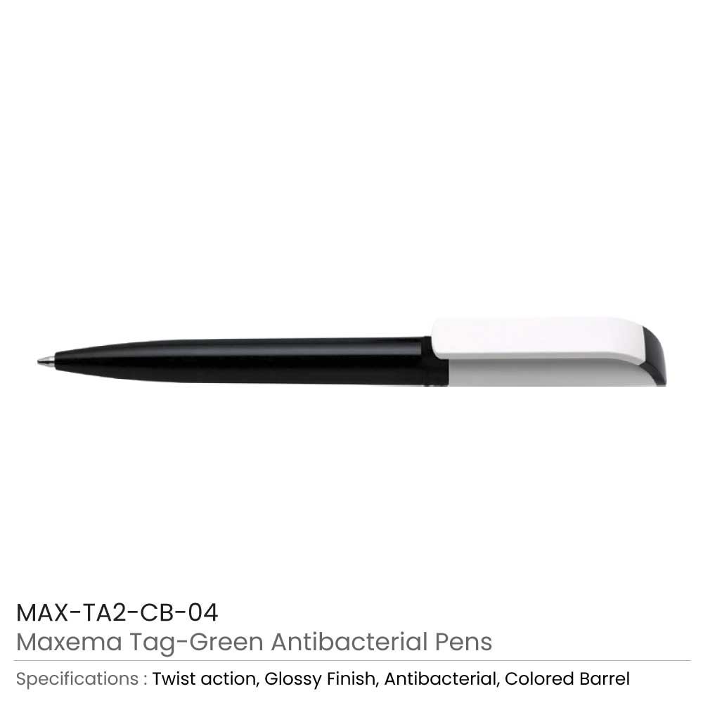 Tag Green Anti-Bacterial Pens