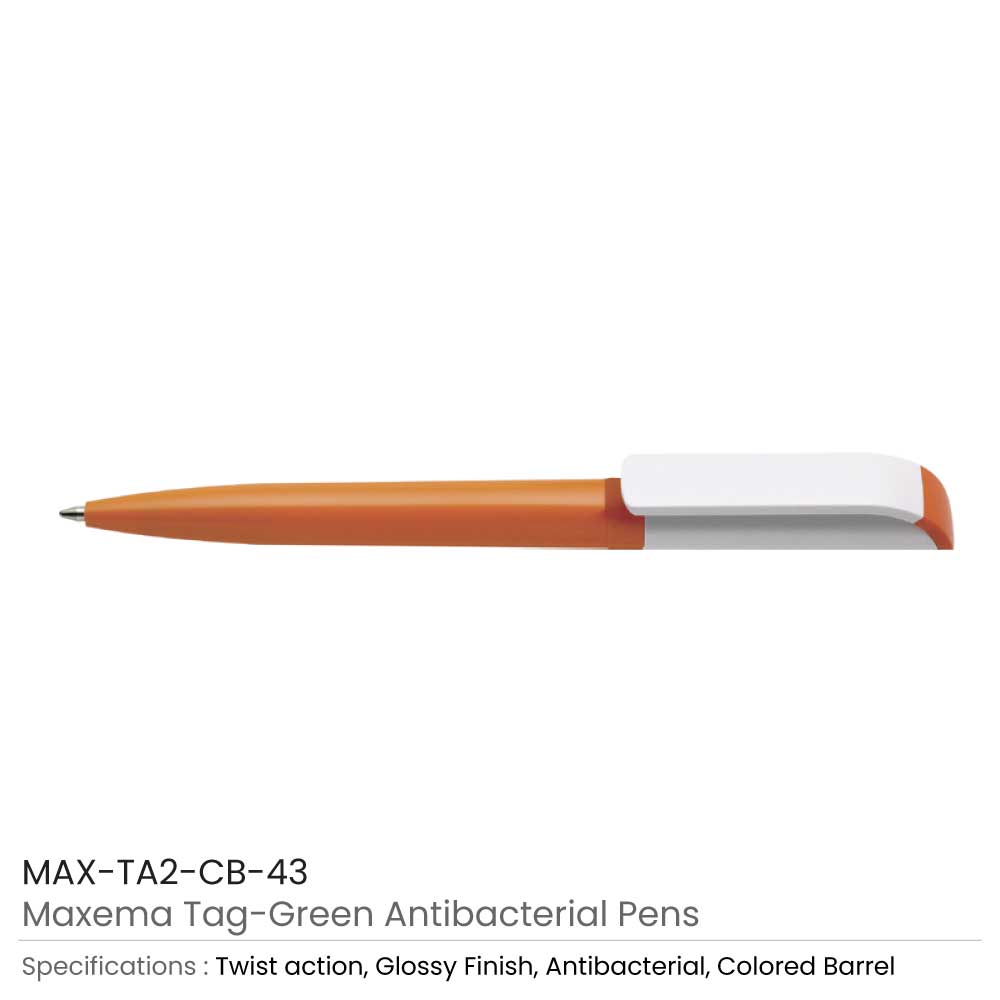 Tag Green Anti-Bacterial Pens