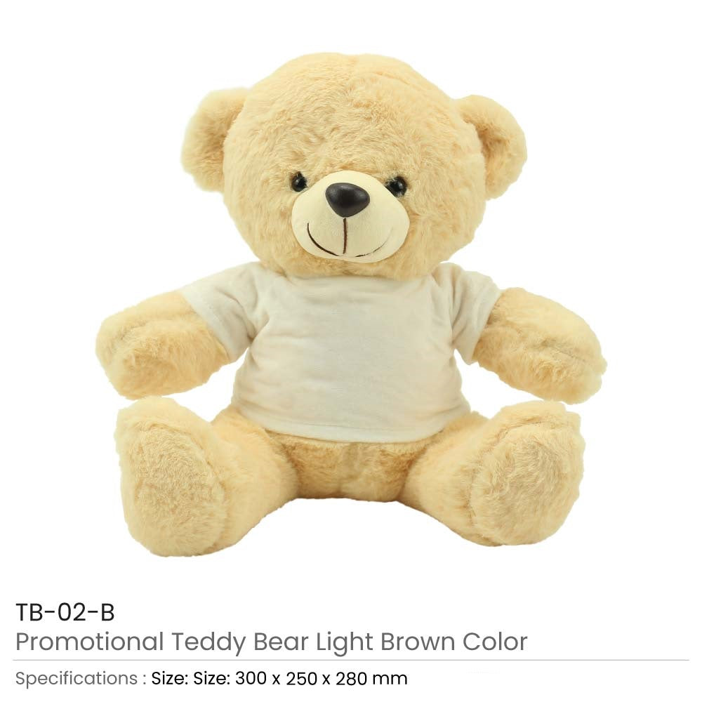 Promotional Teddy Bear Toys with Printable White Tshirt