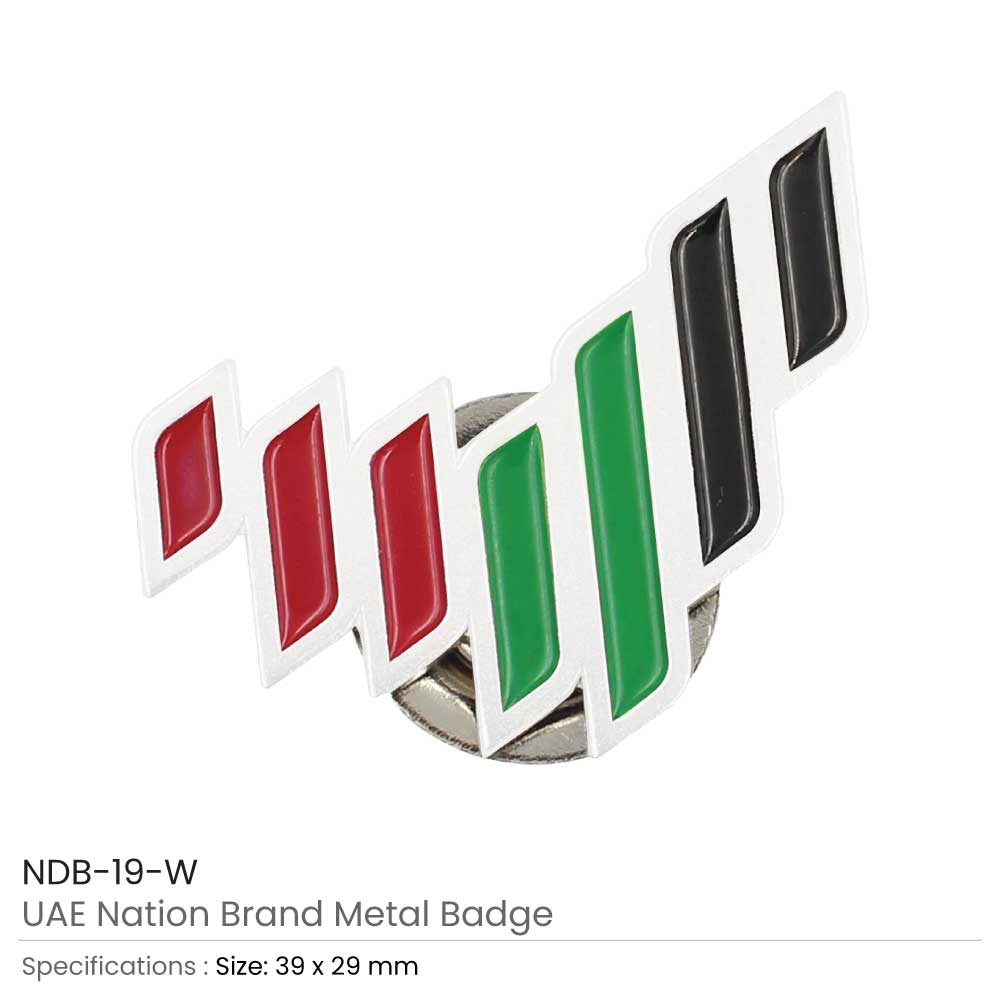 UAE National Brand Metal Badges