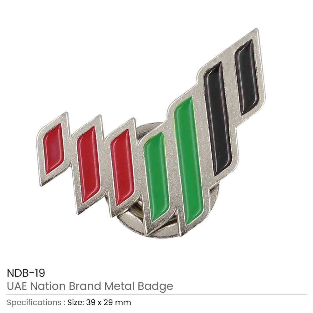 UAE National Brand Metal Badges