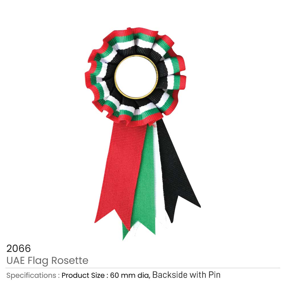 UAE Flag Rosette