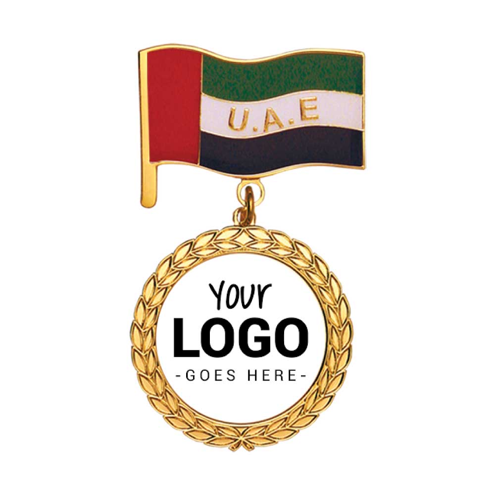 UAE Flag and Medal Badges