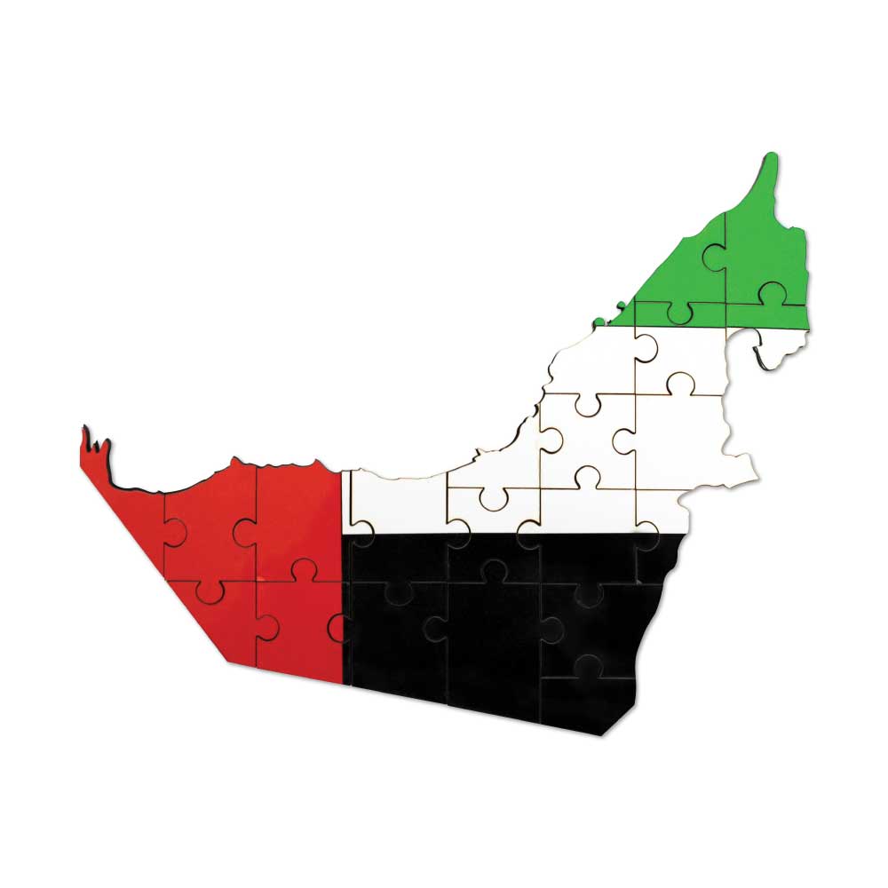 UAE Map Hardboard Puzzles