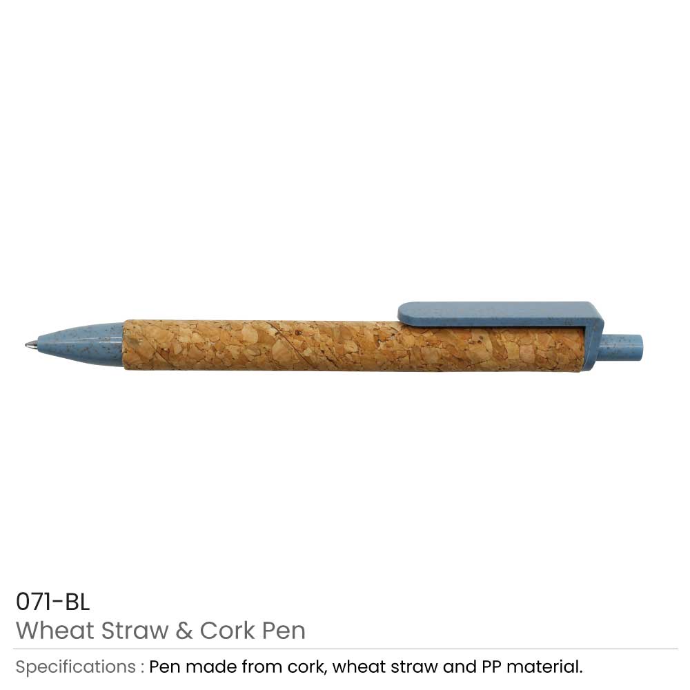 Wheat Straw and Cork Pens