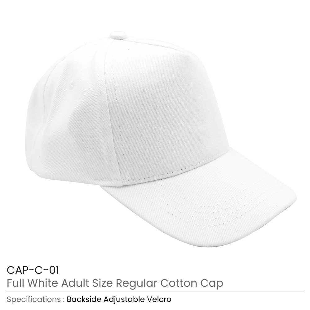 White Cotton Caps