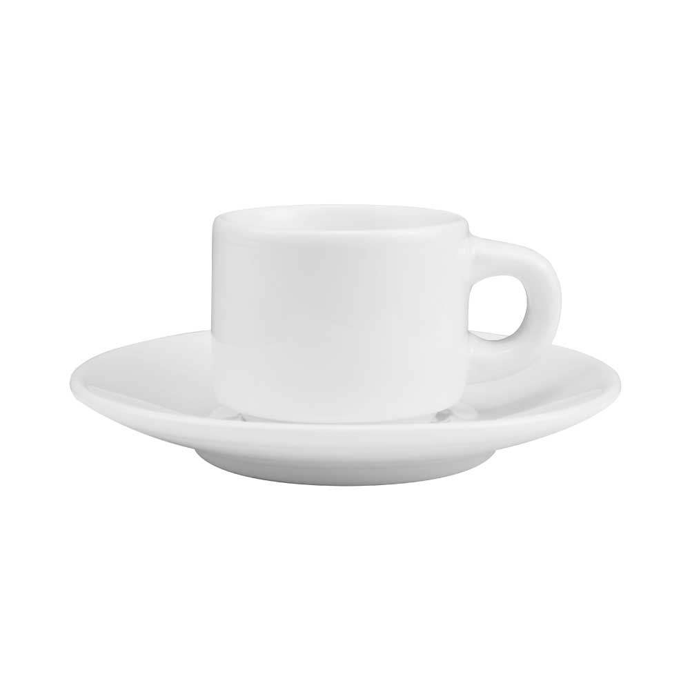 White Cup and Saucer 77ml