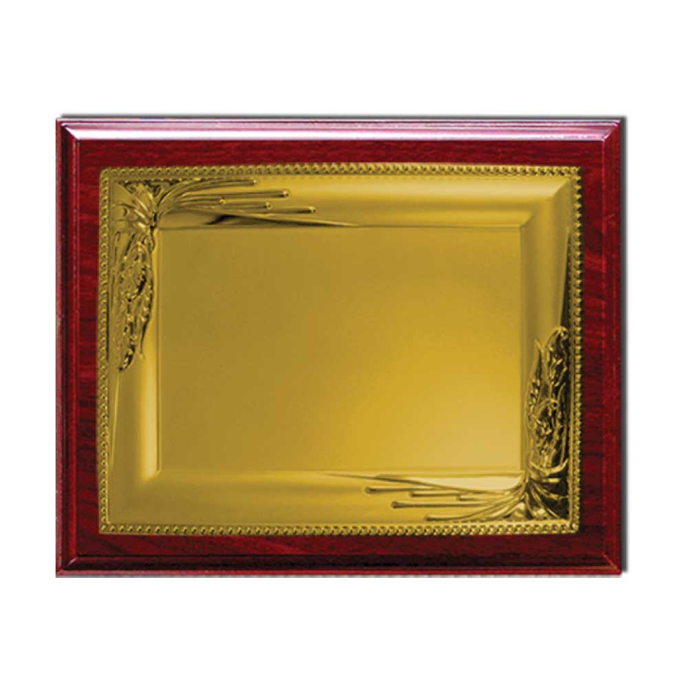 Wooden Plaques with Gold Spanish Plate