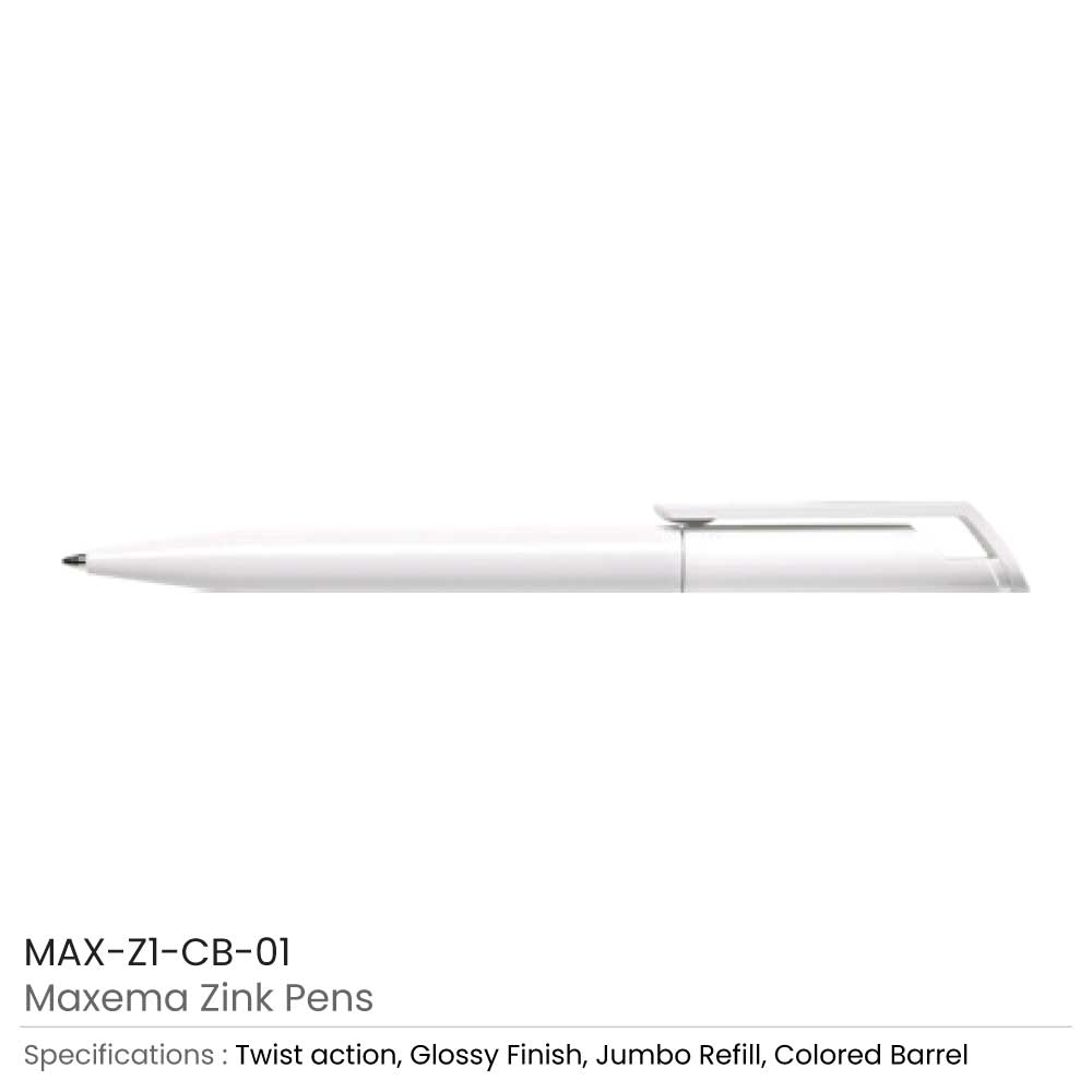 Maxema Zink Pens Colored Barrel