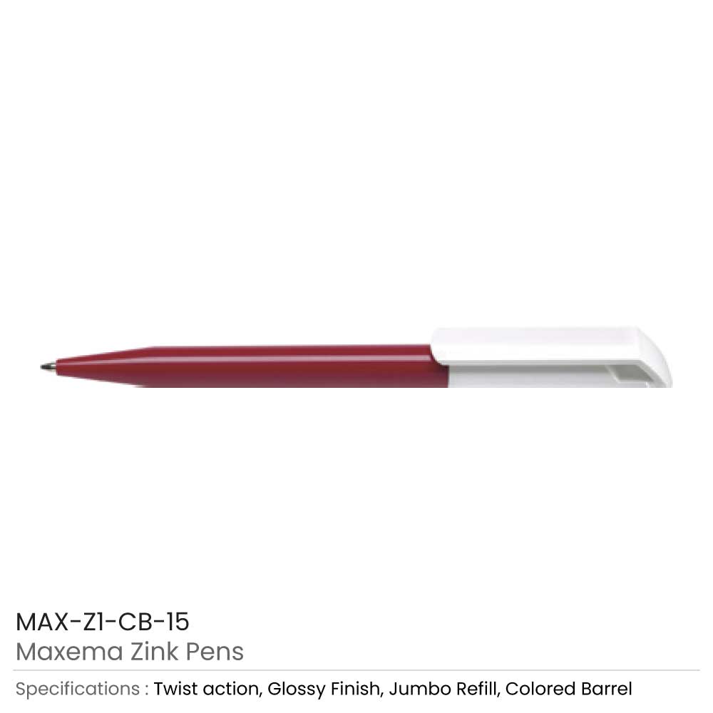 Maxema Zink Pens Colored Barrel