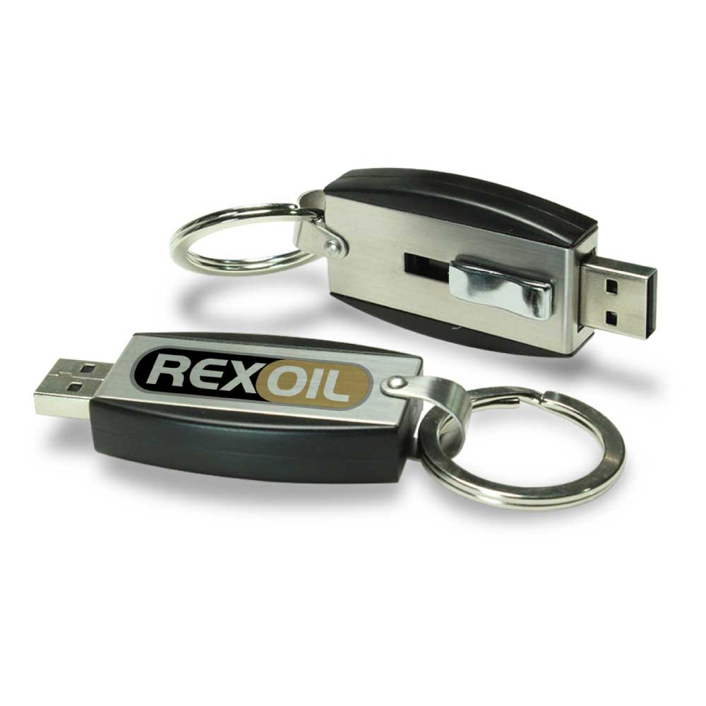 Slide Button USB with Key Holder