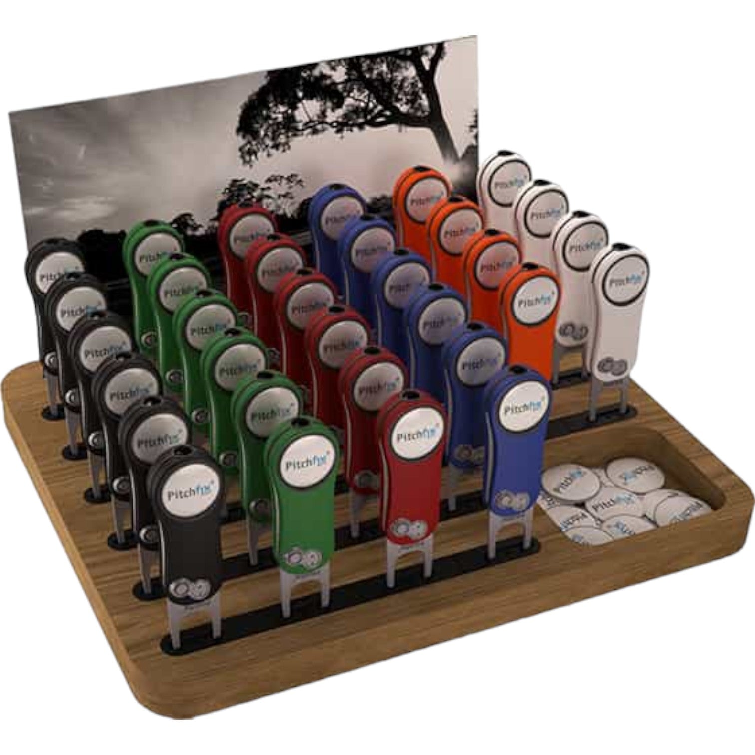 Retail Concept - 32 divot tool PoS display