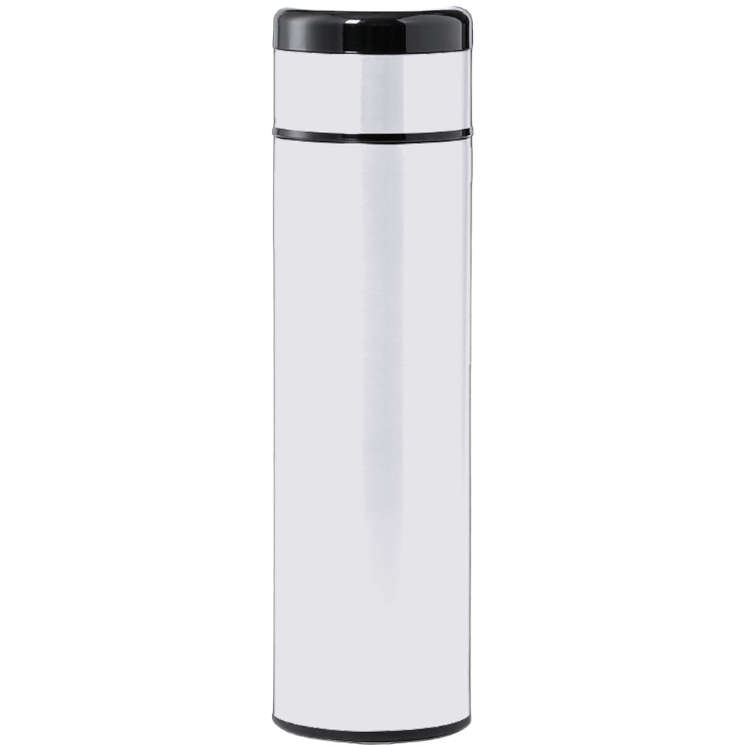 Vacuum Flask with Temperature Lid and Notebook Gift Set - White