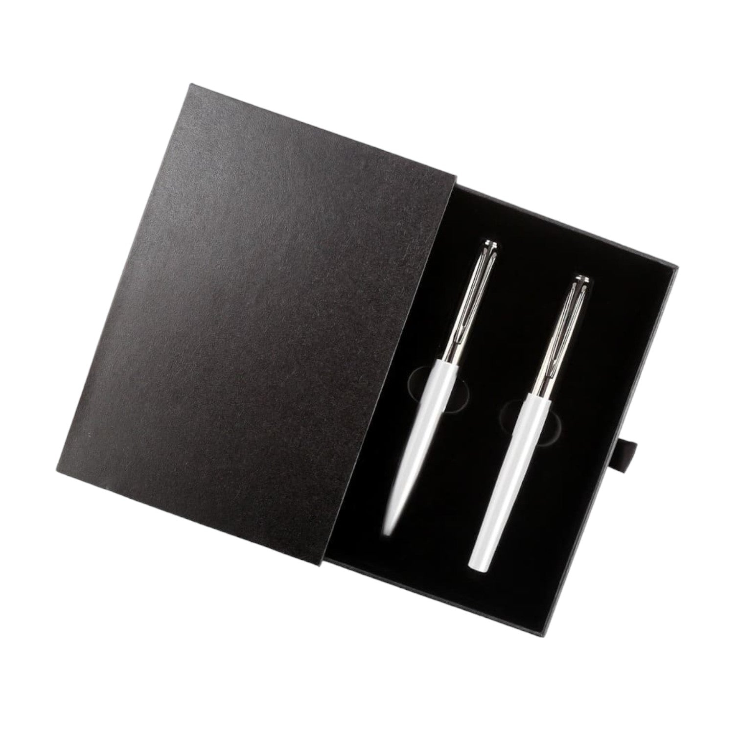 Gift Set of Roller and Ball Pen - White