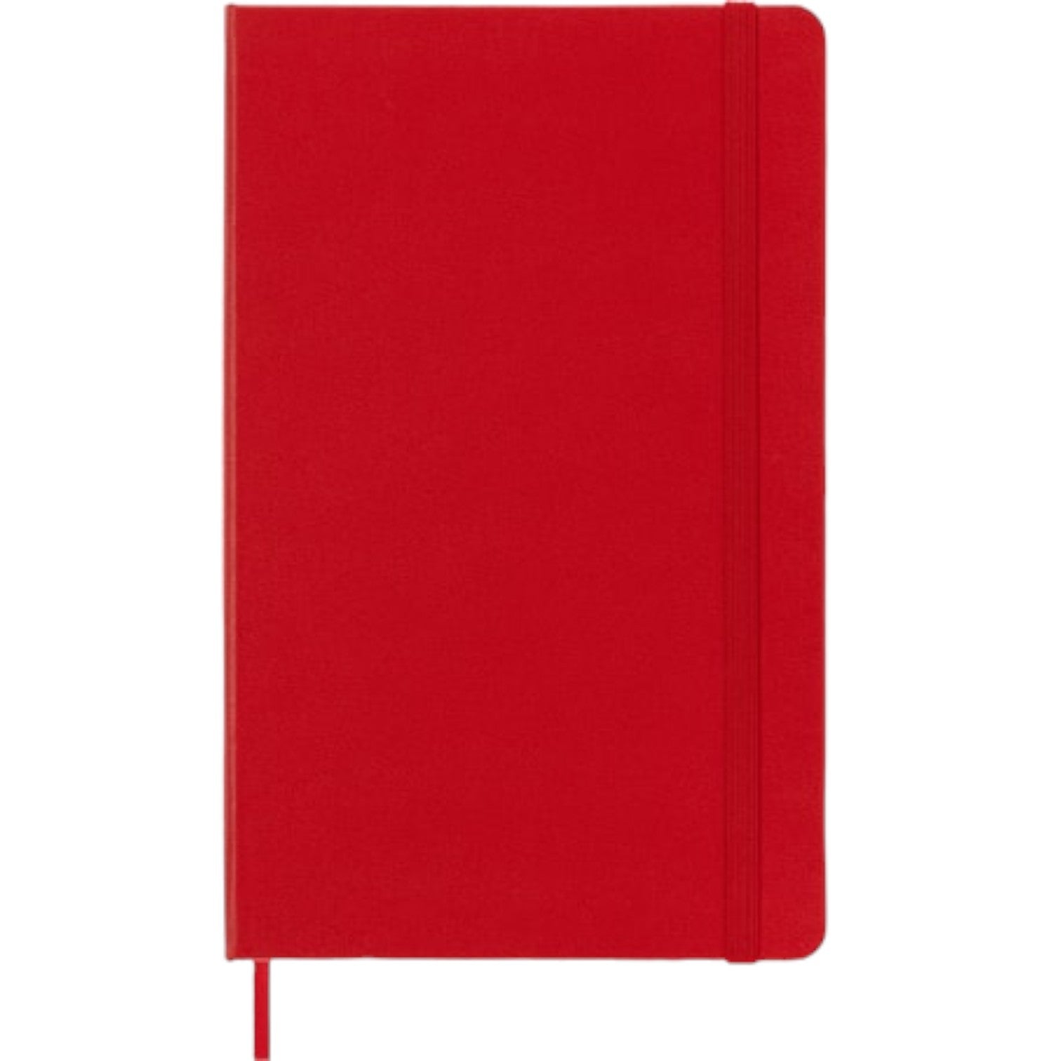 Large Ruled Hard Cover Notebook - Scarlet Red