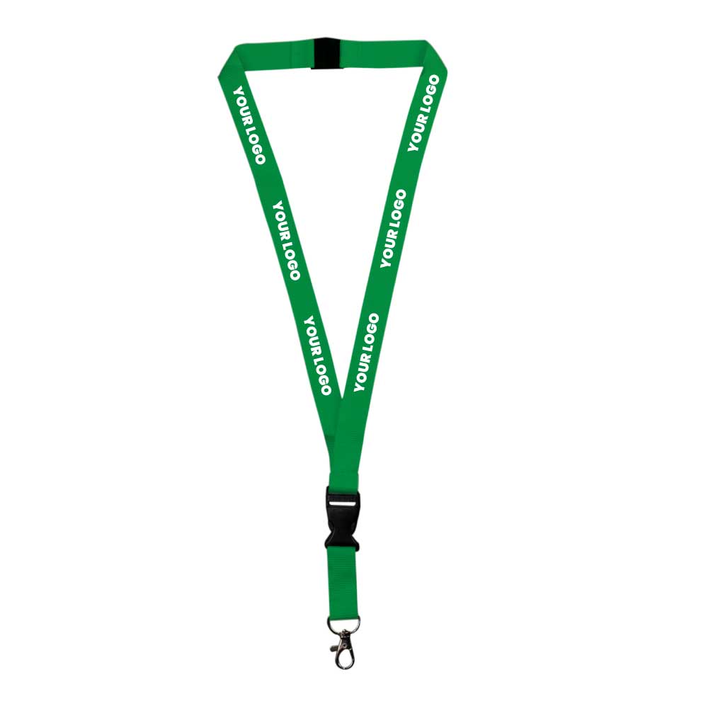 Lanyards with Hook, Safety Lock, and Buckle, 20 mm