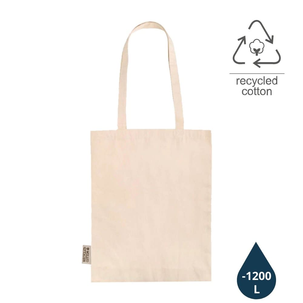 GRS-certified Recycled Cotton Tote Bag - Natural