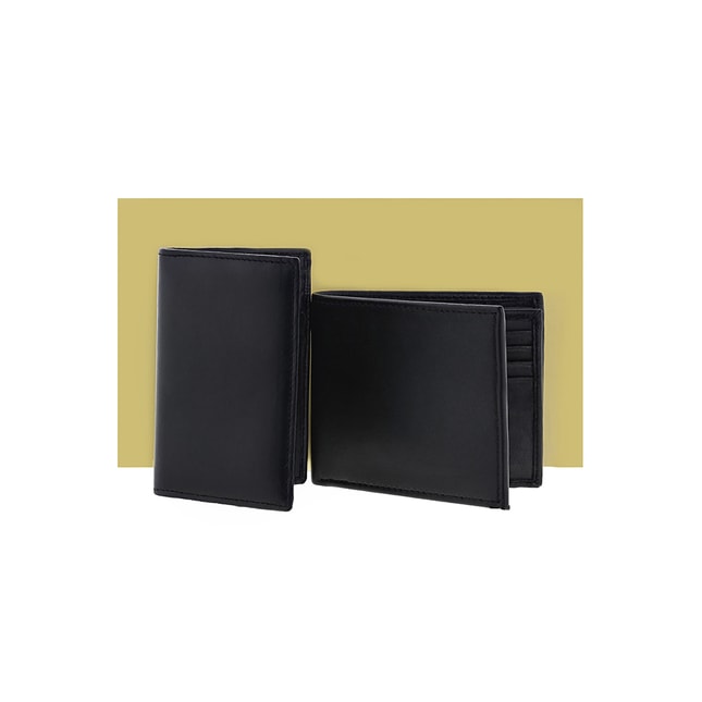 Genuine Leather Wallet And Card Holder Set