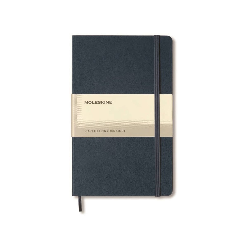 Large Soft Cover Ruled Notebook - Sapphire Blue