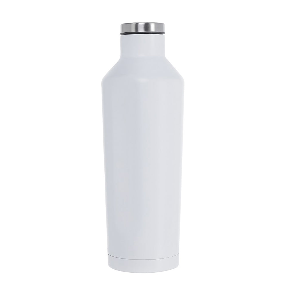 Double Wall Stainless Steel Water Bottle - White