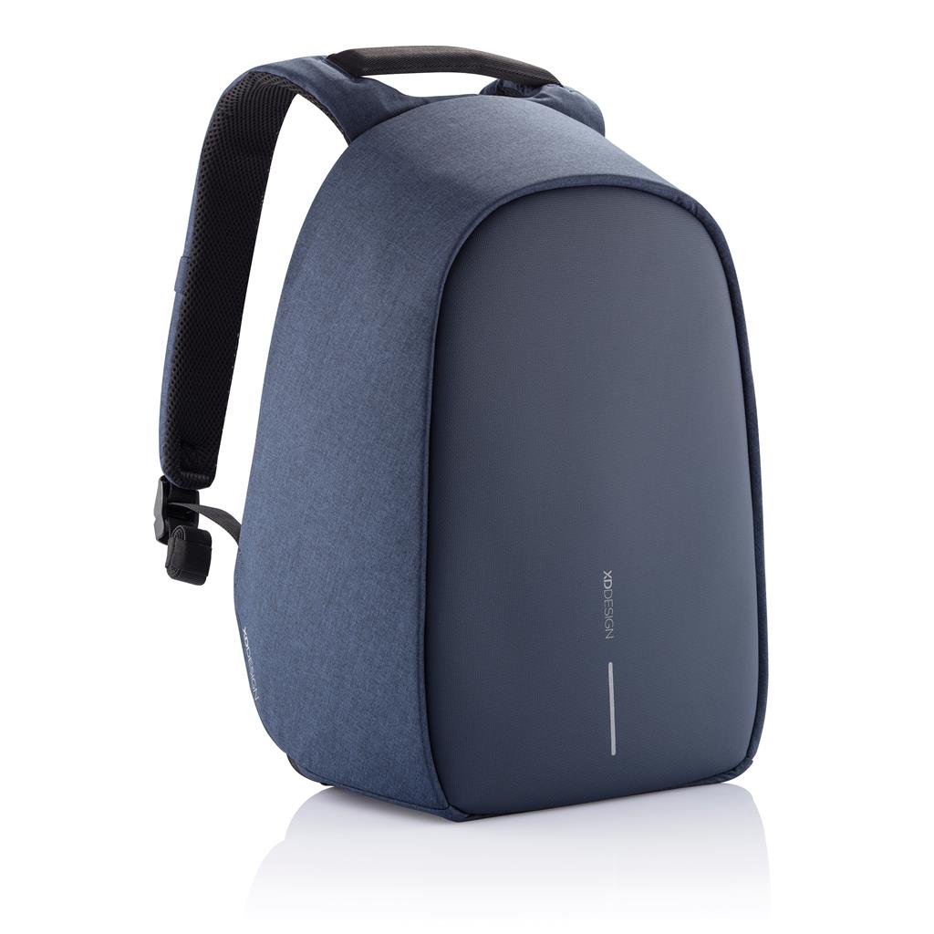 Anti-theft Backpack in rPET - Navy Blue