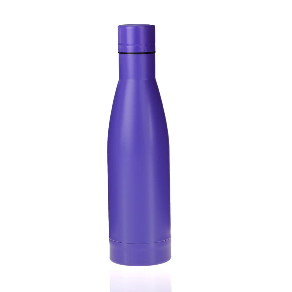 Copper Vacuum Insulated Double Wall Water Bottle - Purple