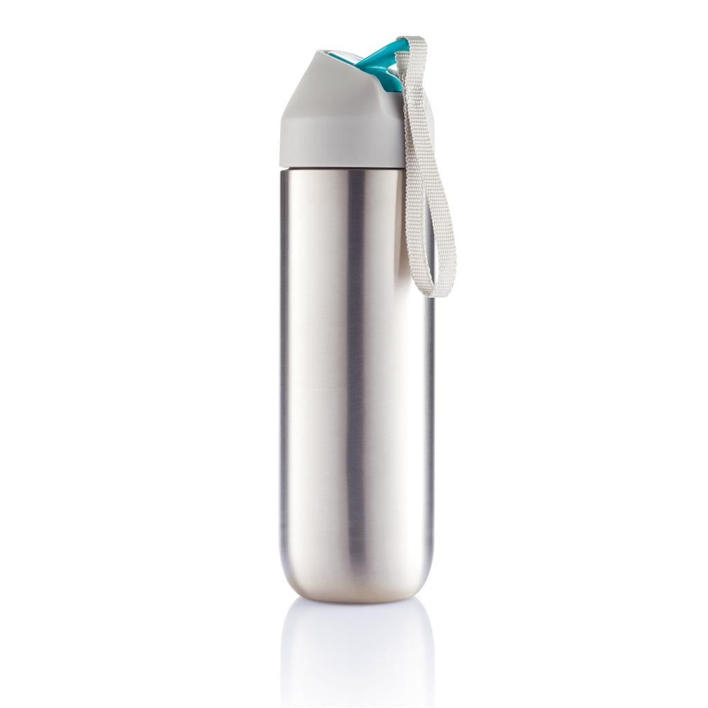 Stainless Steel Water Bottle Grey-Blue