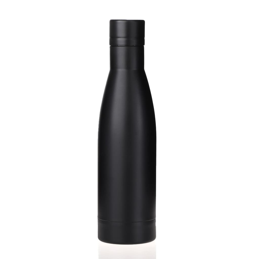 Copper Vacuum Insulated Double Wall Water Bottle - Black