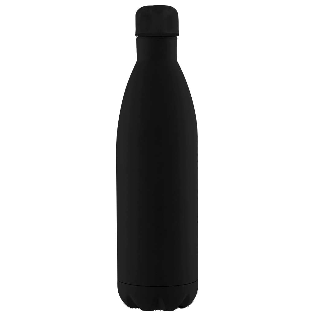 Soft Touch lnsulated Water Bottle - 1L - Black