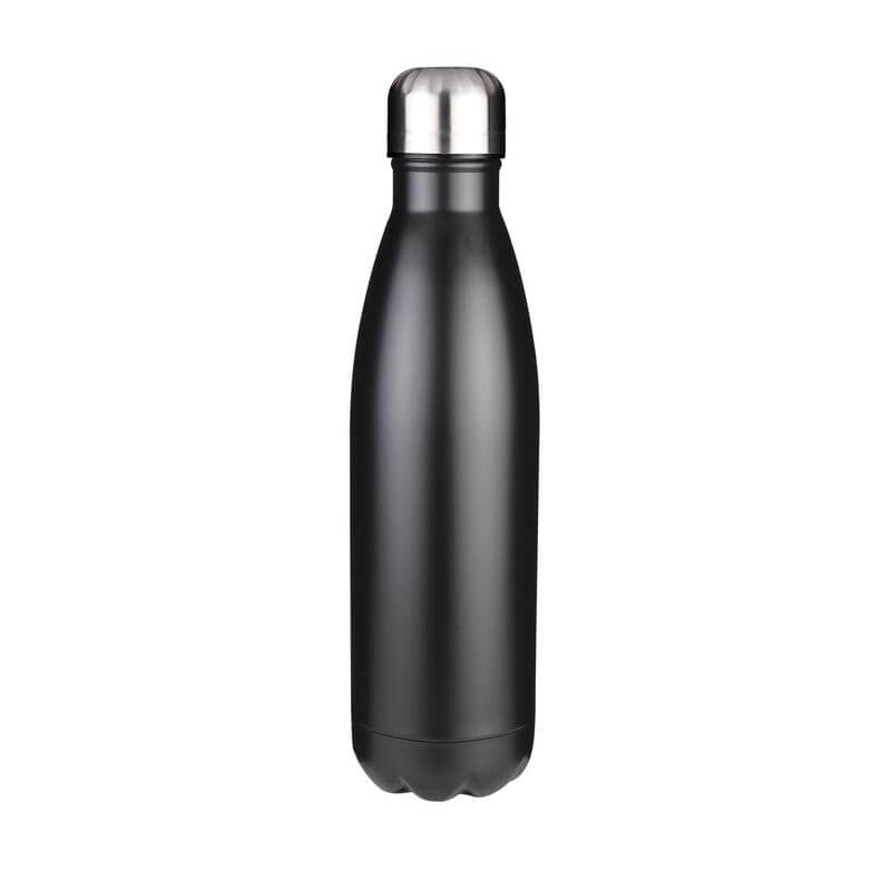 Double Wall Stainless Steel Water Bottle - Black