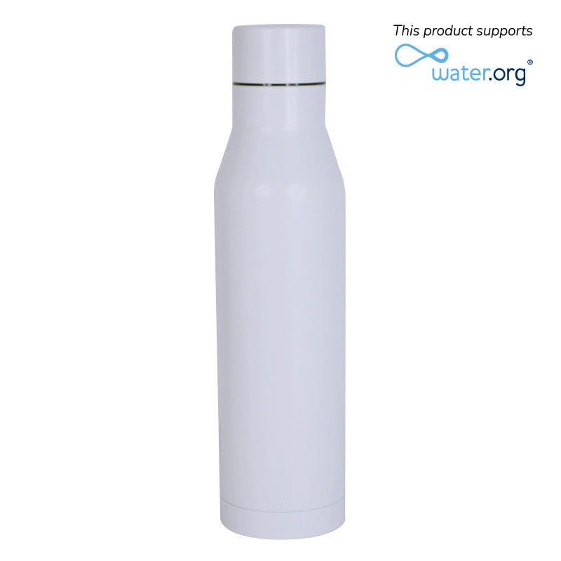 Double Wall Water Bottle - White