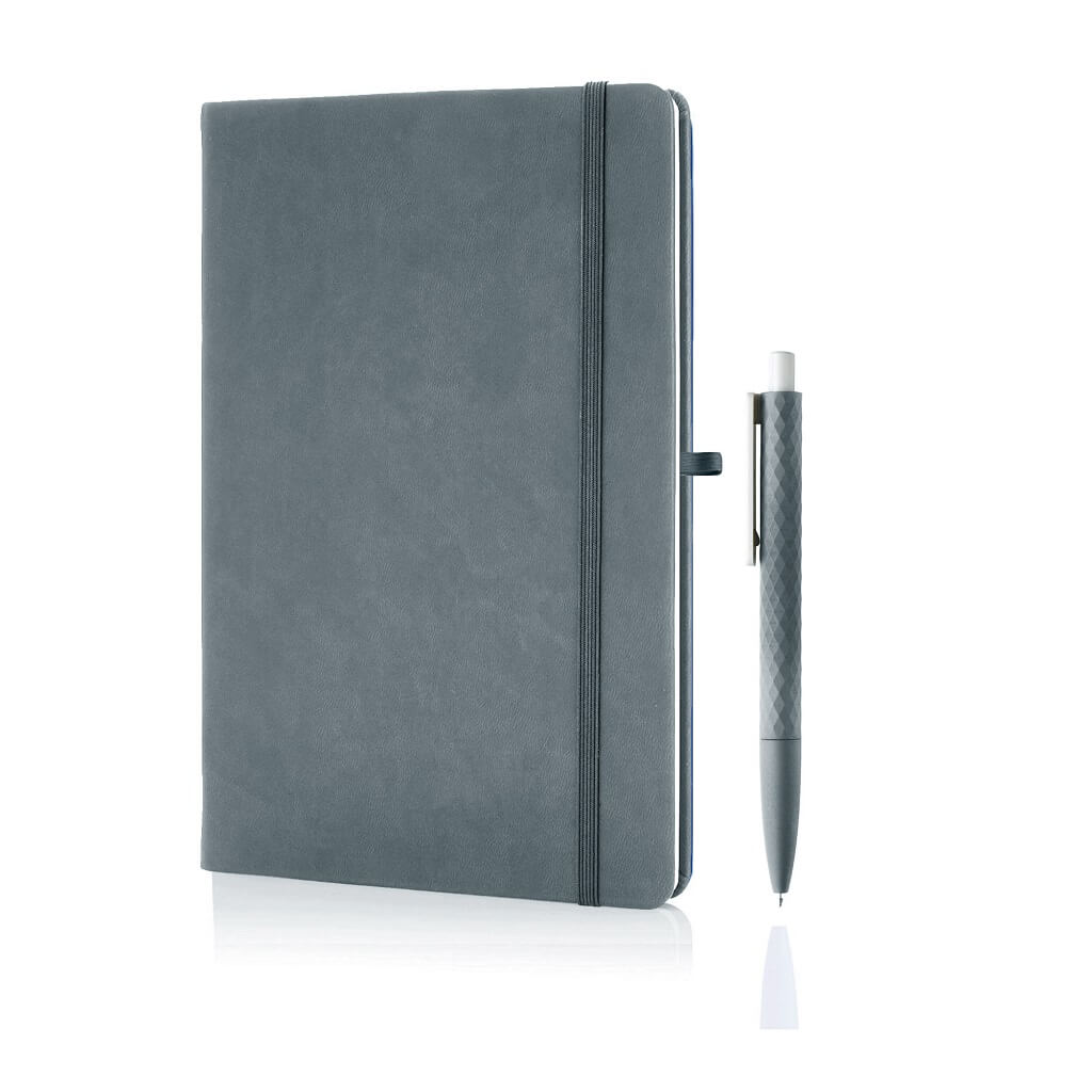 A5 Notebook With Pen Set - Slate Grey