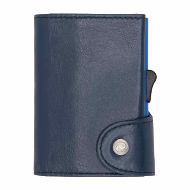 C-secure Classic Italian Leather RFID Wallet Cobalto