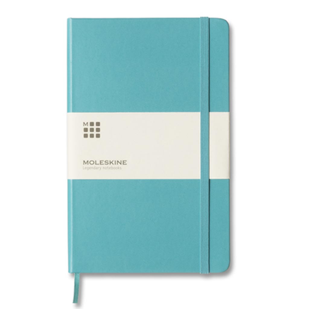 Large Ruled Hard Cover Notebook - Reef Blue