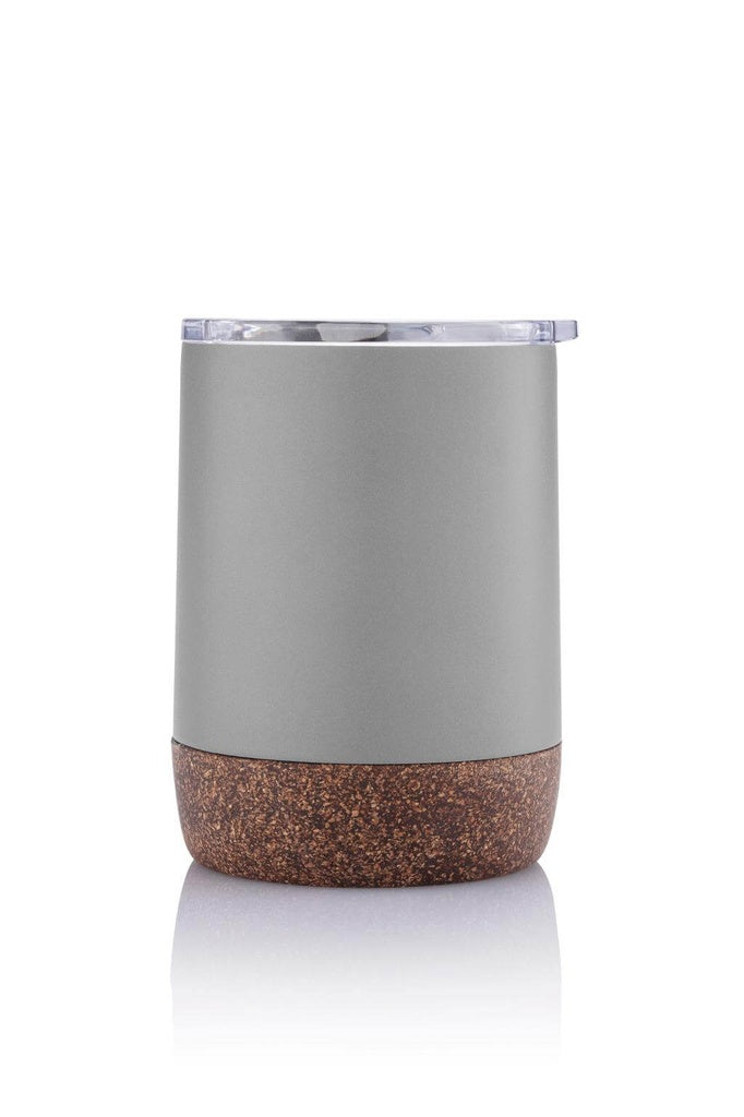 Vacuum Mug With Cork Base - Grey