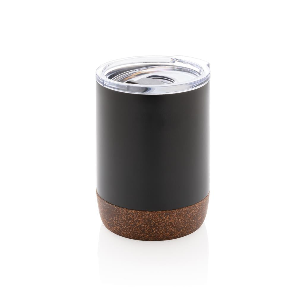 Vacuum Mug With Cork Base - Black