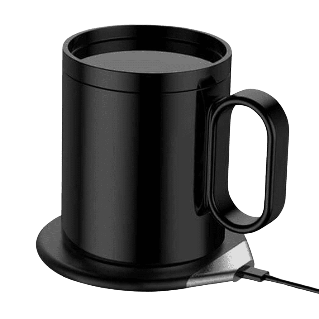 Smart Mug Warmer with Wireless Charger - Black