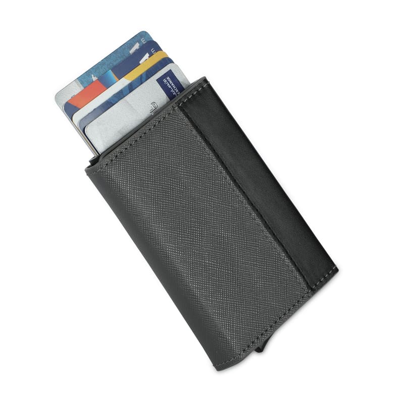 RFID Sliding Card Holder - Dark Grey